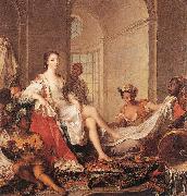 NATTIER, Jean-Marc Mademoiselle de Clermont en Sultane sg oil on canvas